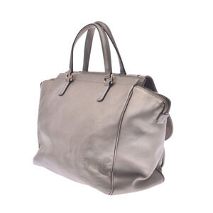 Gucci Double White Bron GG Handbag Calfskin